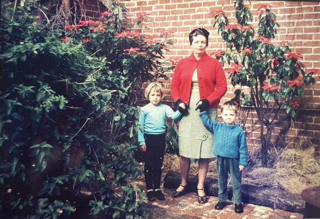 Shylie Walker with her grand children Rita and Peter, 1966.