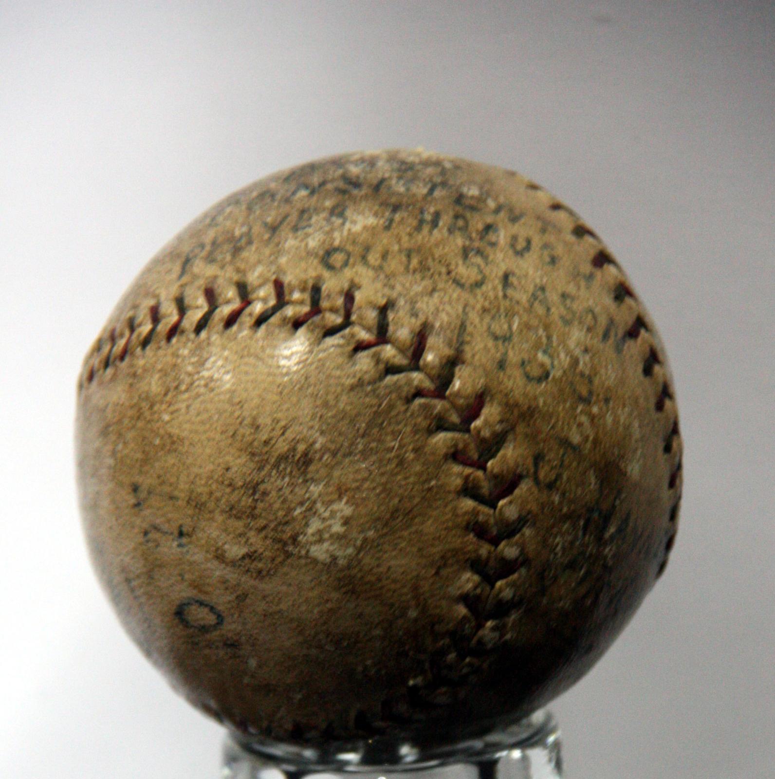 1936 State League Baseball Awarded to J. Haynes