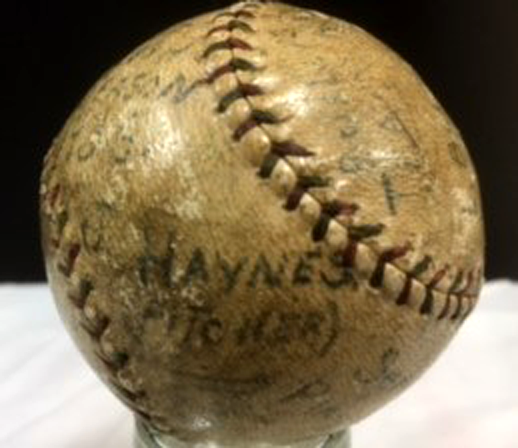 1936 State League Baseball Awarded to J. Haynes