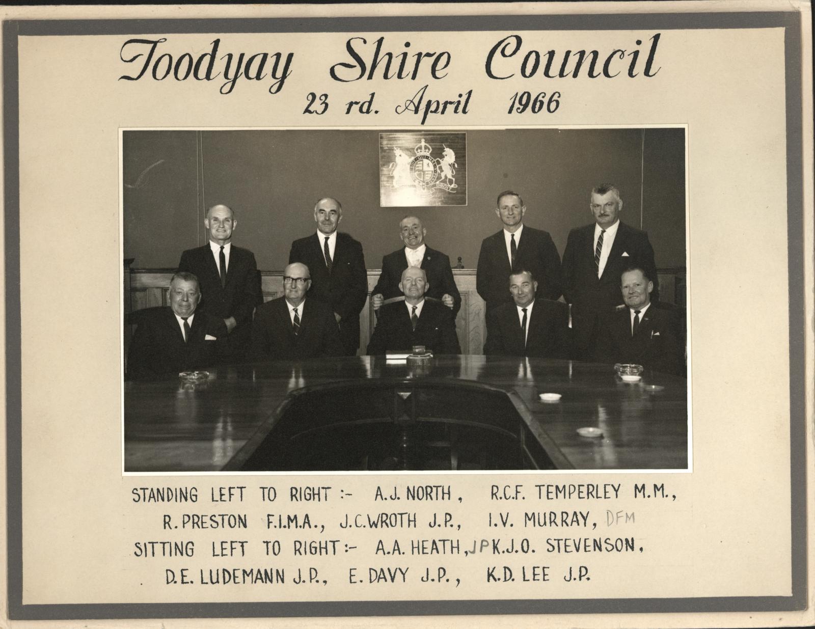 Toodyay Shire Council 1966