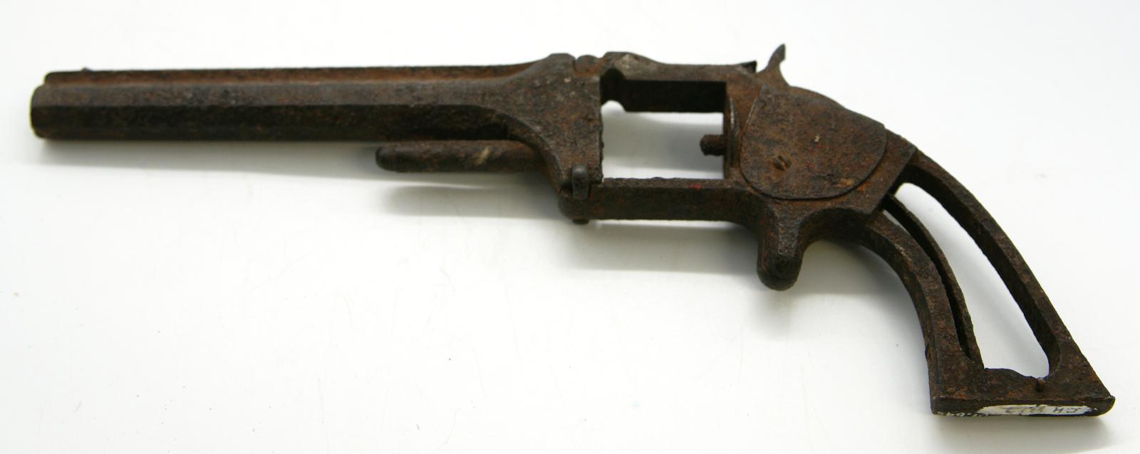 barrel and frame of pistol