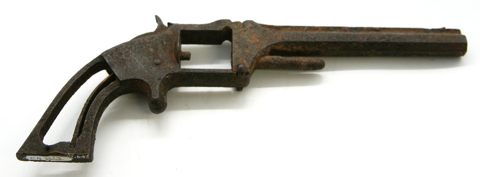 barrel and frame of pistol