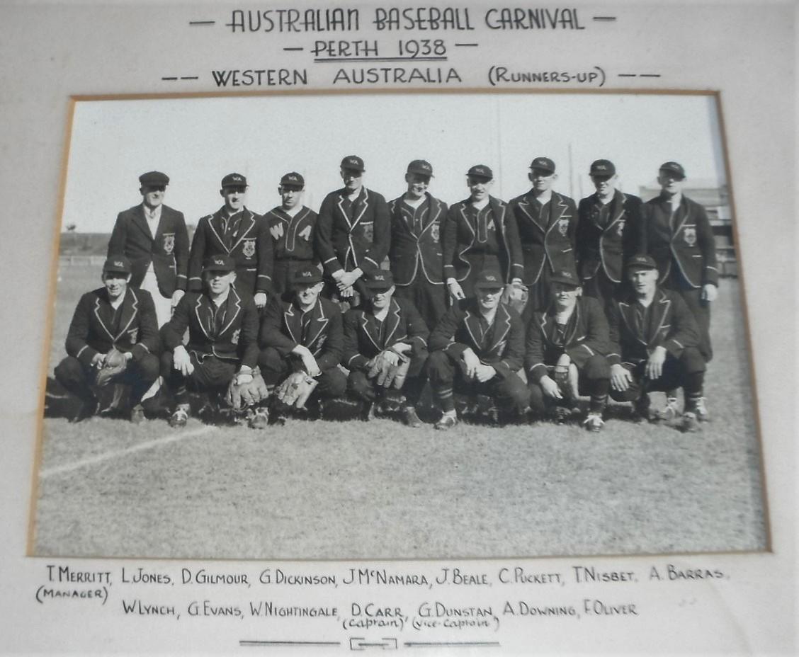 1938 Western Australian Claxton Shield Series baseball team