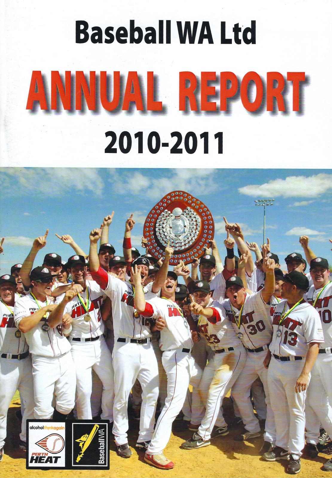 Baseball WA Ltd Annual Report 2010-2011 cover page