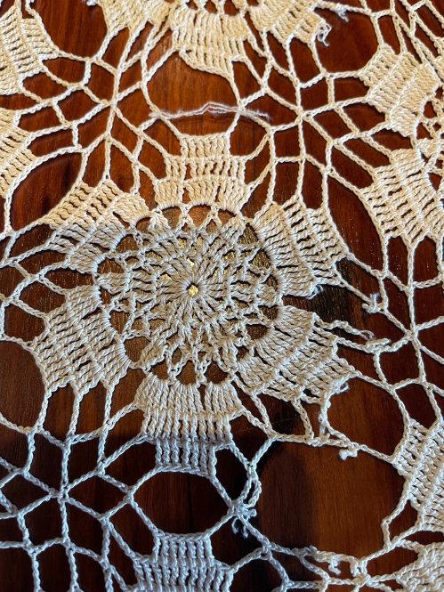 Hand crochet cotton.