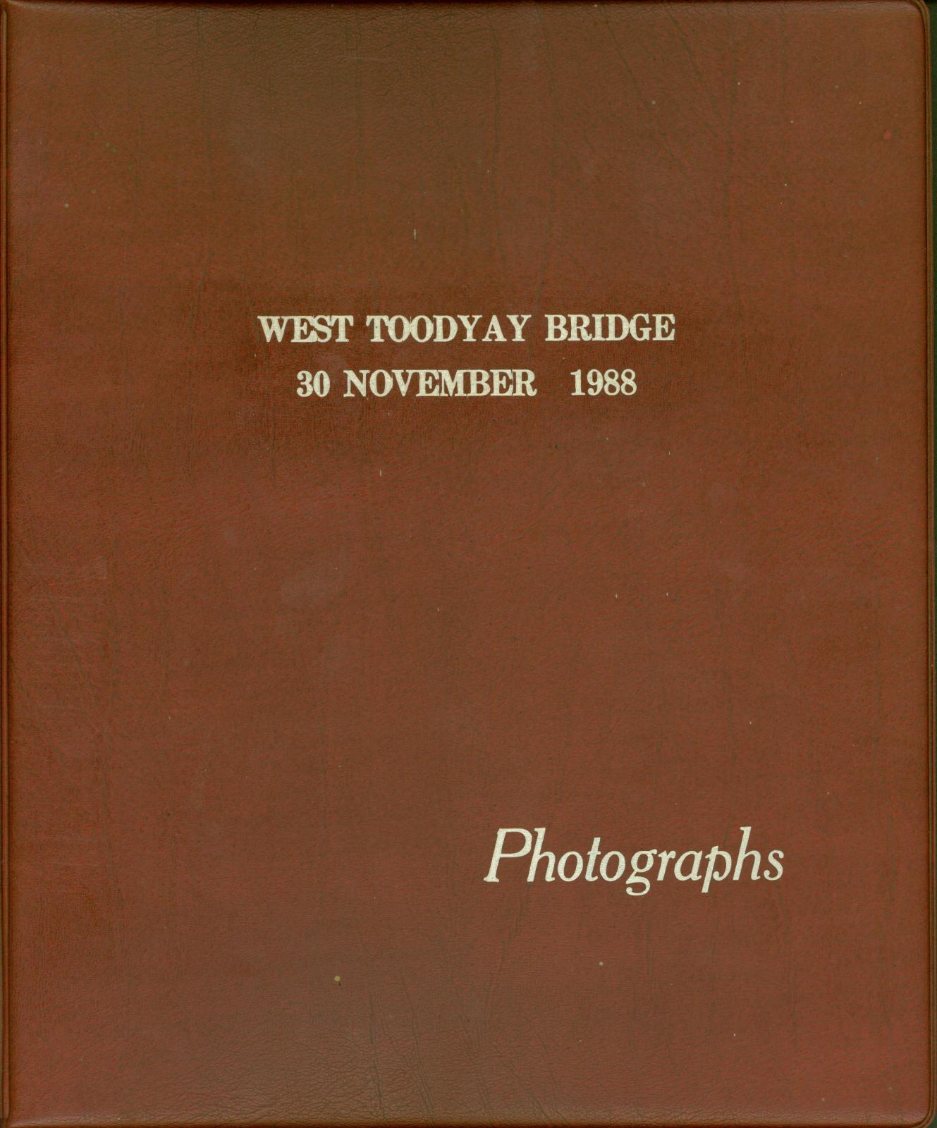 Album cover, West Toodyay Bridge opening 1988