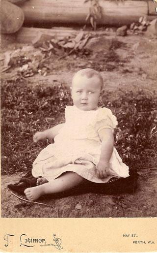 Photograph of Tom Morrell as a baby