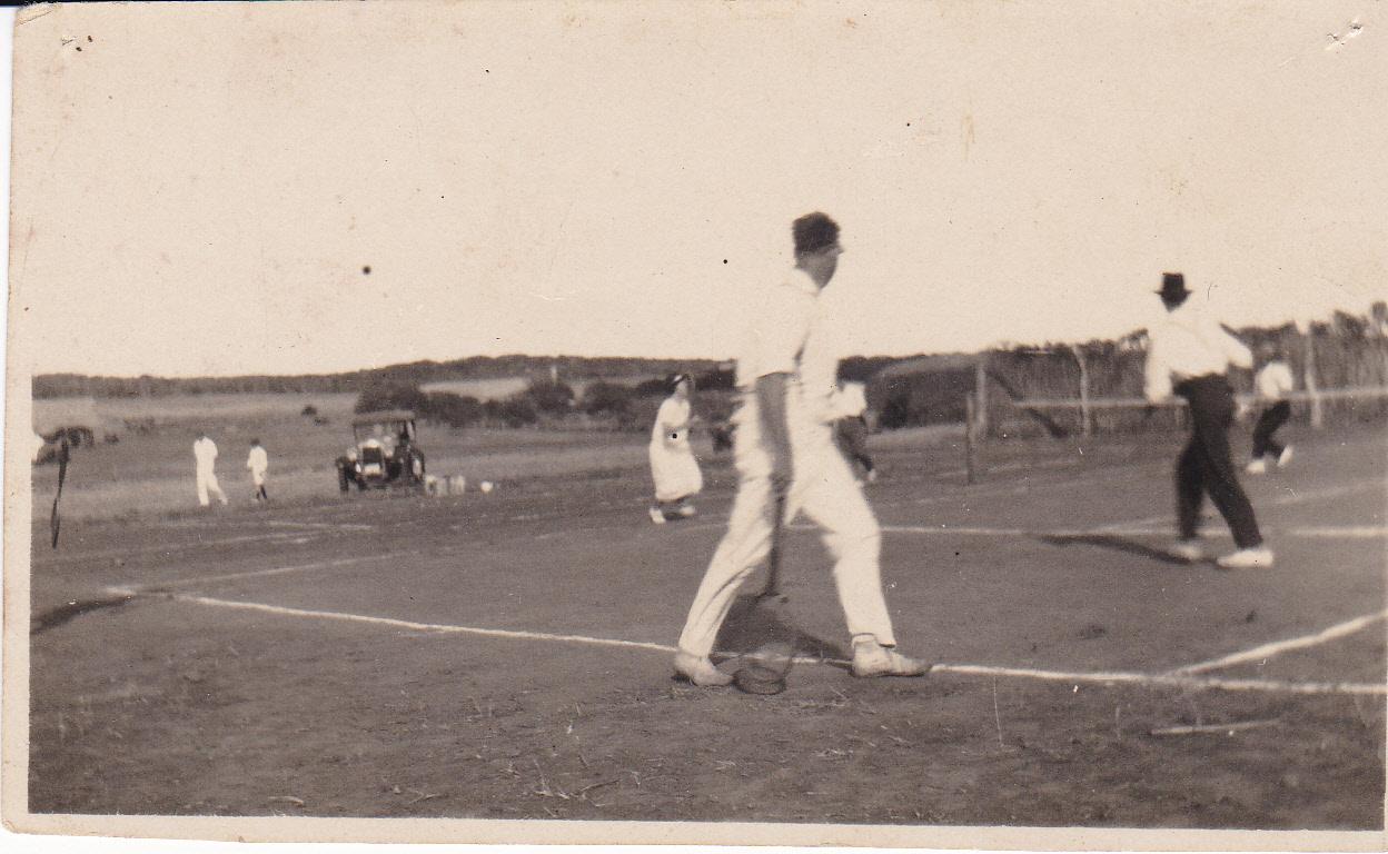 Photograph of tennis players at Greenough