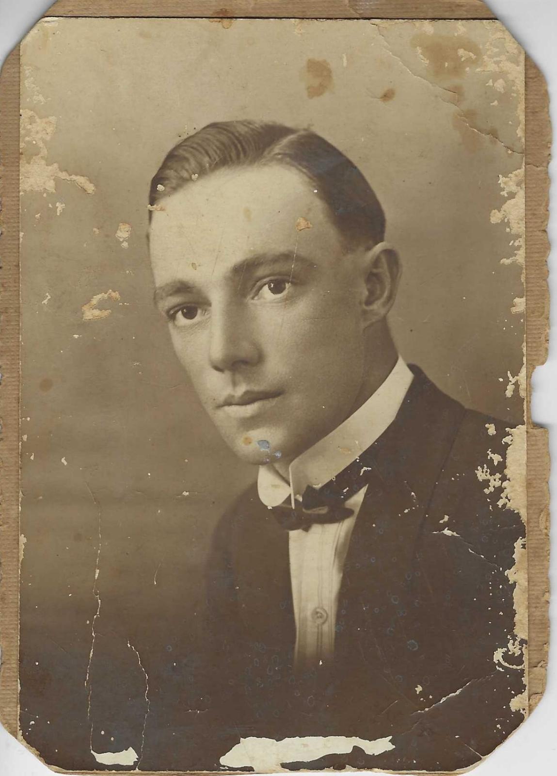 Sepia portrait photograph of Cecil Morrison Maley