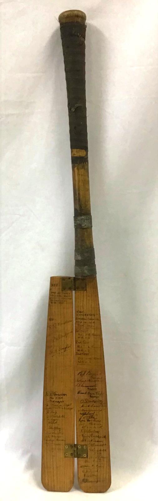 1935-36 Western Australian souvenir split baseball bat 