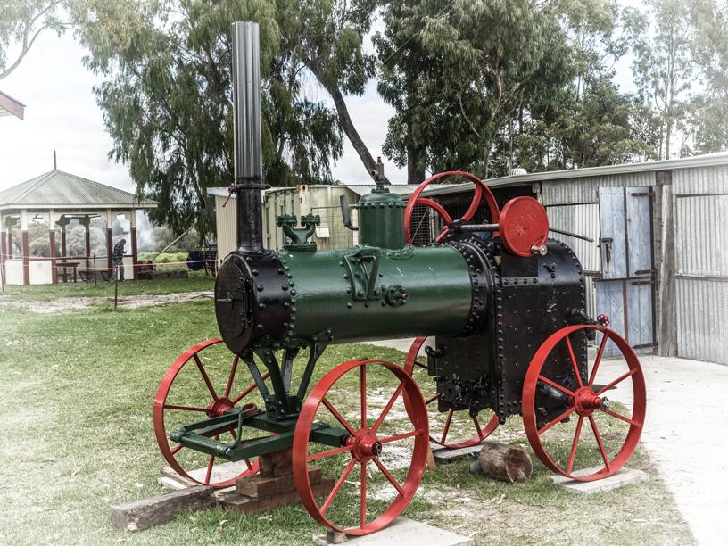 Horse drawn CASE Stationary Steam Engine