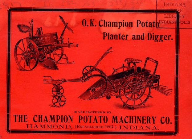 Champion Potato Machinery Company flyer c1903