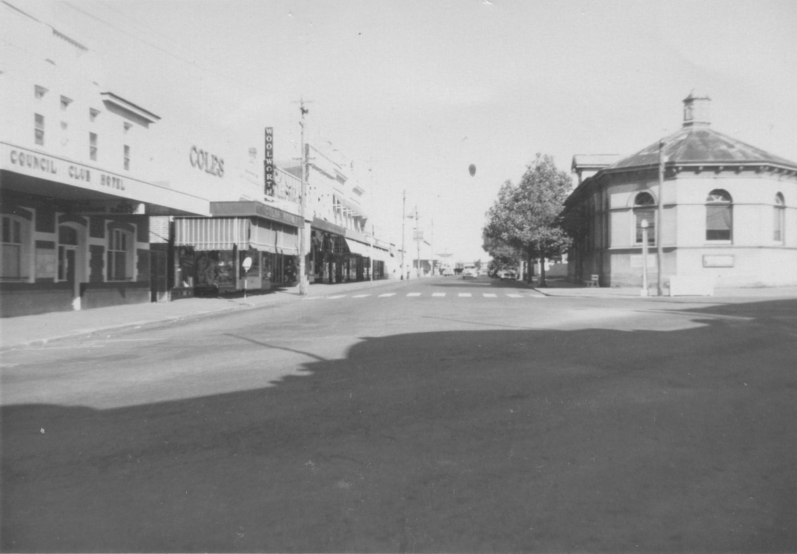 Helena Street viewed from the junction of Great Northern Highway.