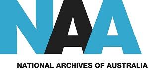 Logo in blue and black reading 'NAA'