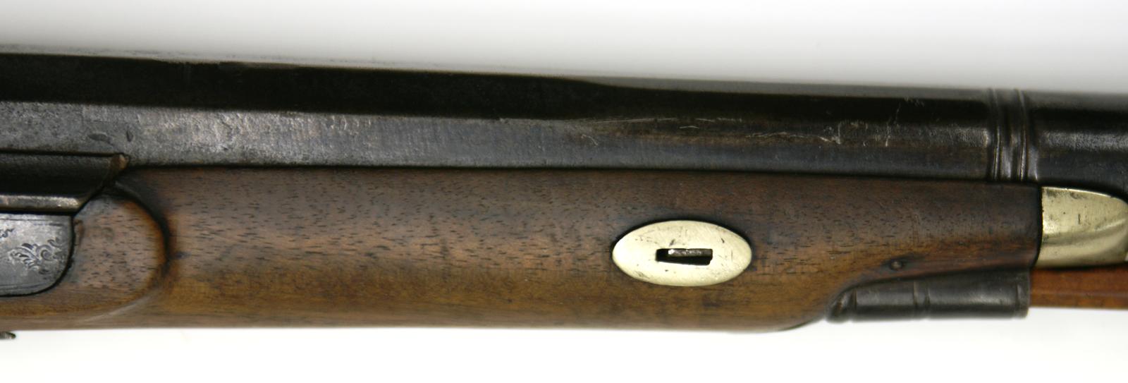 detail, Hollis, single barrel, percussion gun