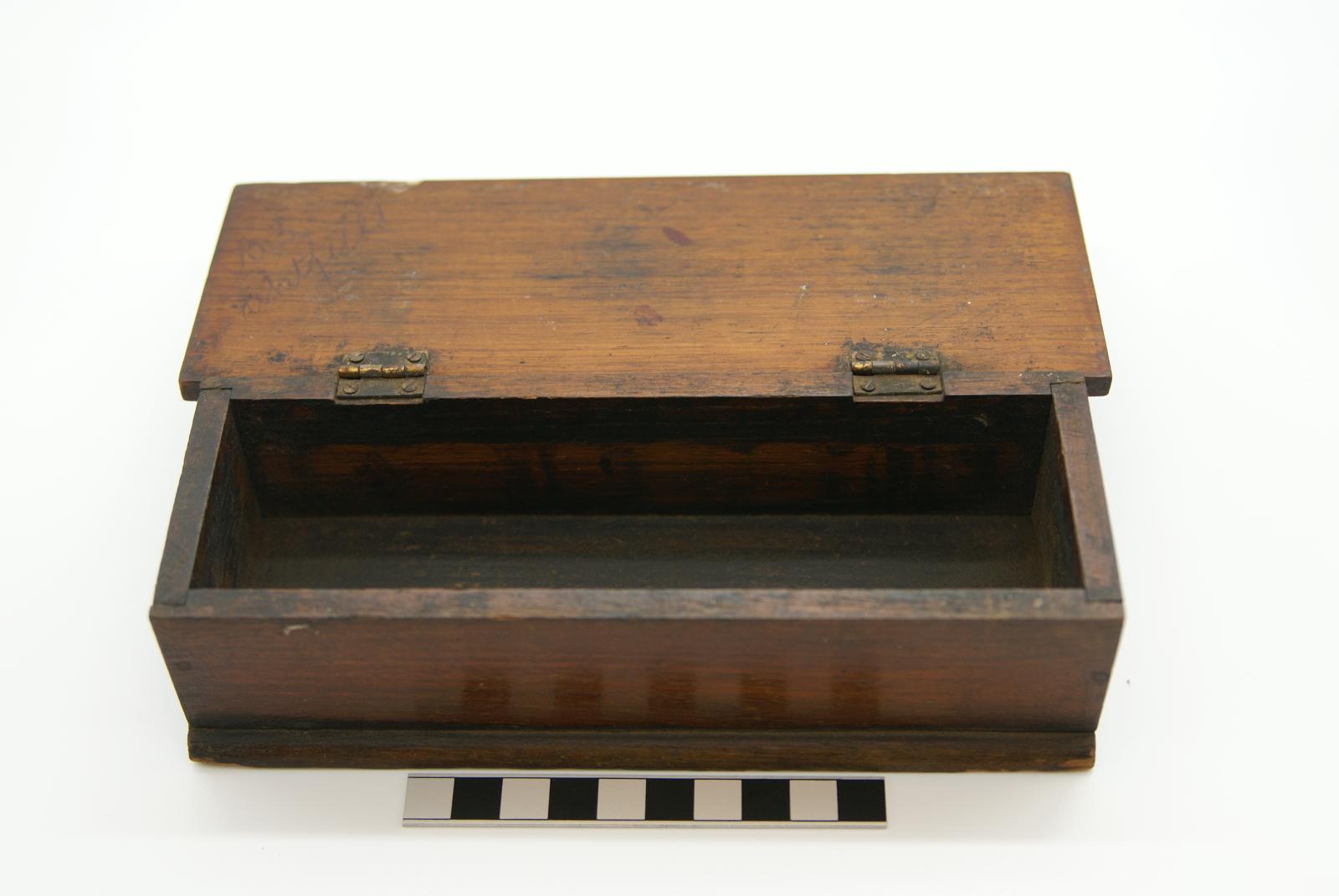 oblong wooden box