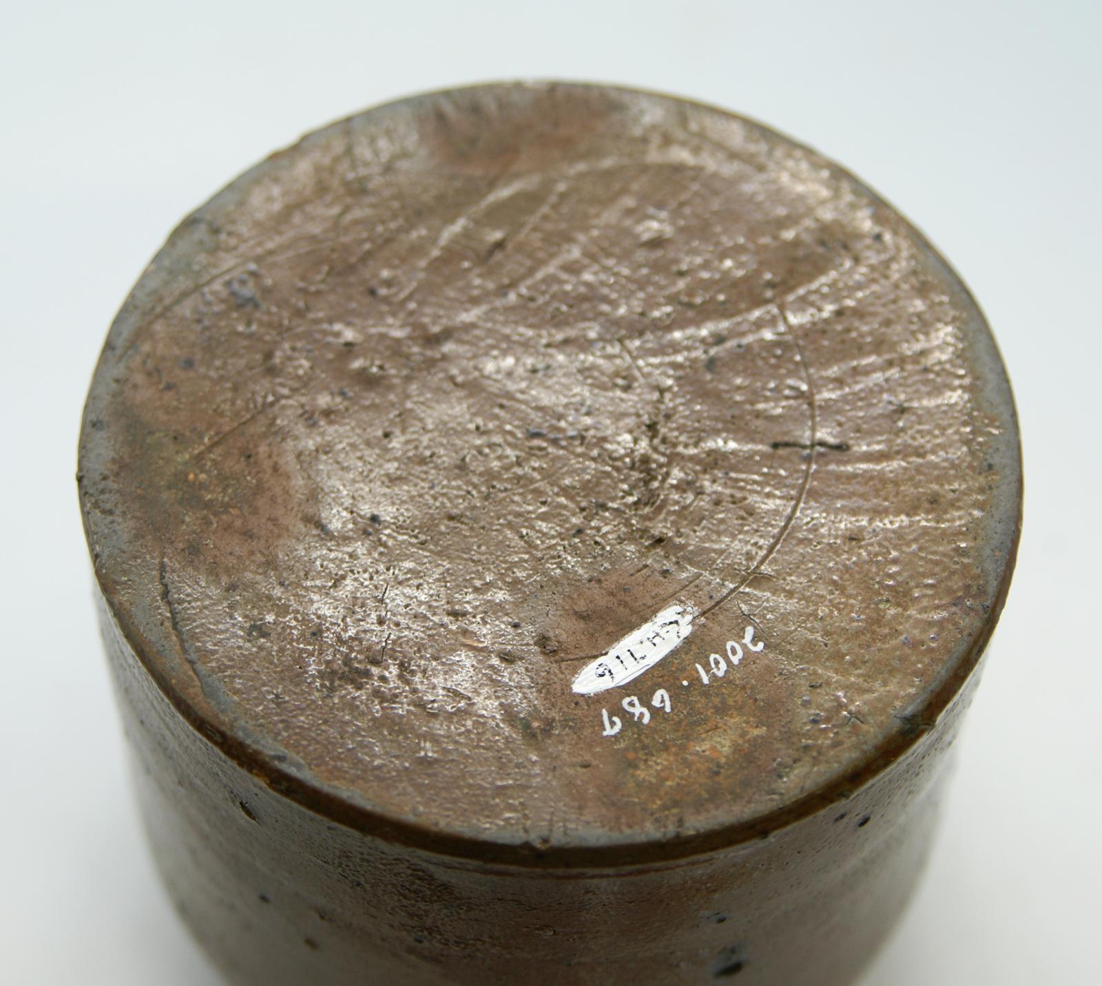 base, stoneware canister