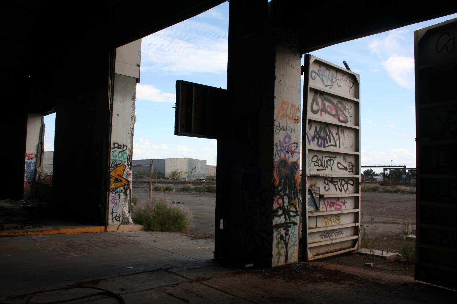 P34-22. Interior of the silo.