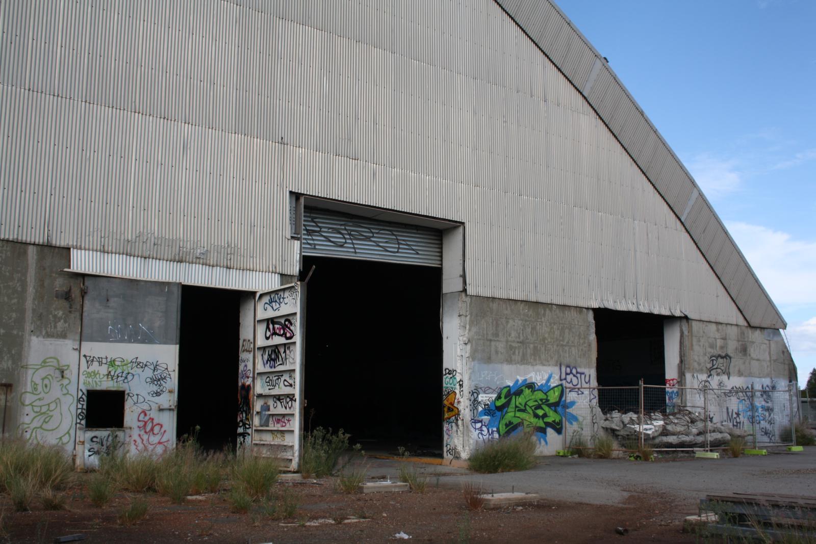 P34-30. Exterior of the silo. 