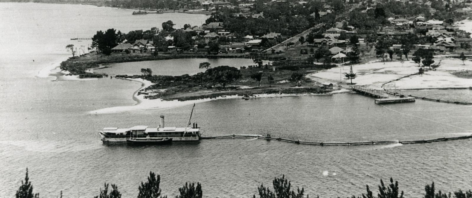 Millers Pool from Mount Eliza, c. 1935.”