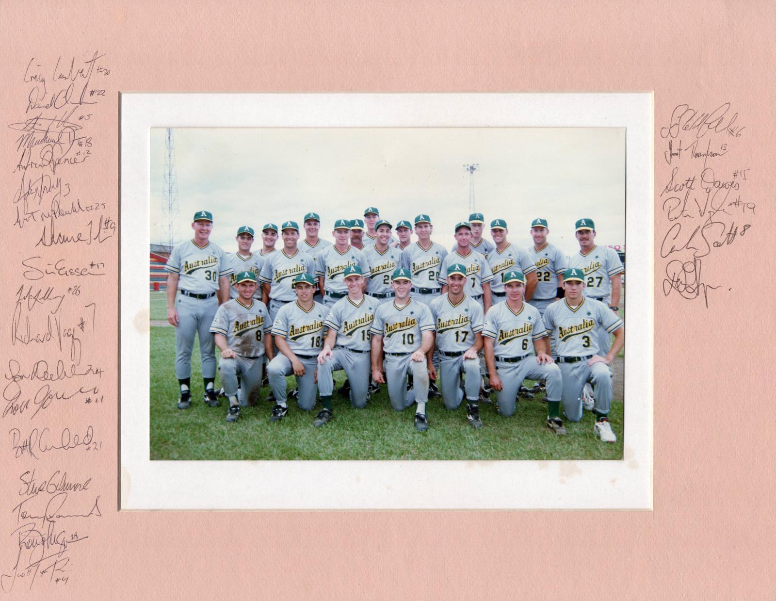1994 Australian Baseball Team - Baseball World Cup, Nicaragua