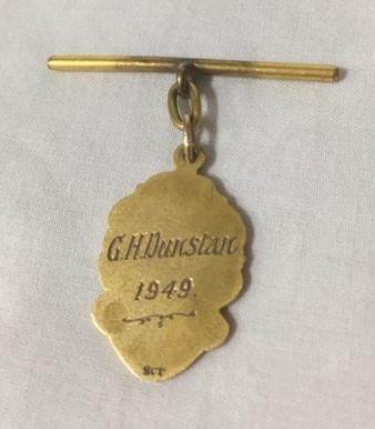 Glen Dunstan's 1949 WABL Life Member medal (reverse)