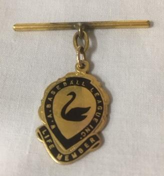 Glen Dunstan's 1949 WABL Life Member medal