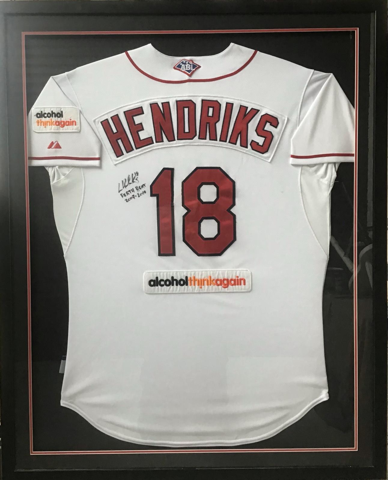 Liam Hendriks' No. 18 Perth Heat playing top (signed)