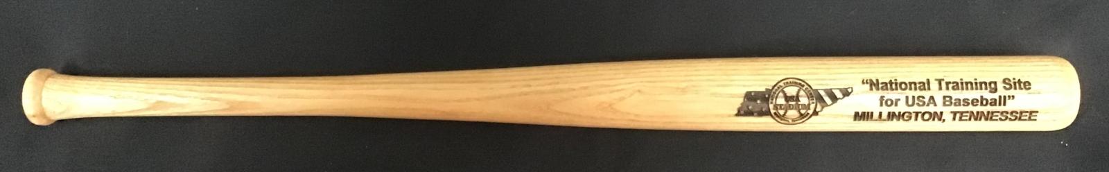 Miniature baseball bat from the National Training Centre USA Stadium - Millington, Tennessee