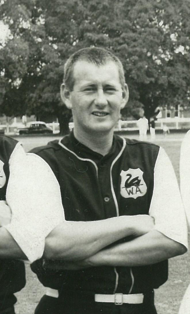 Warren Wood in the 1967 Western Australian state baseball team