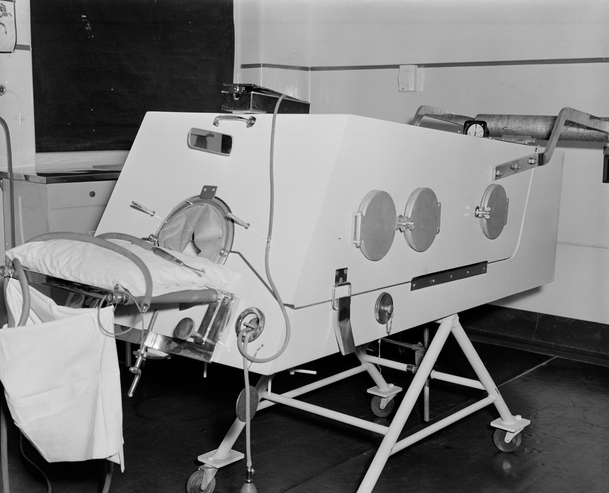 Iron Lung on the ward at Shenton Park Rehabilitation Hospital