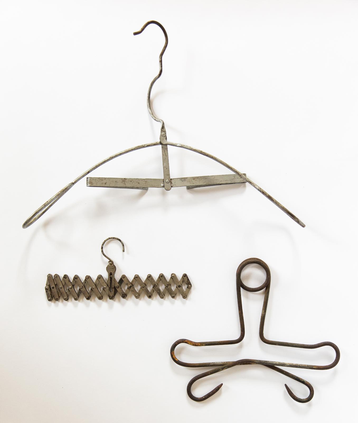 Three coat hangers