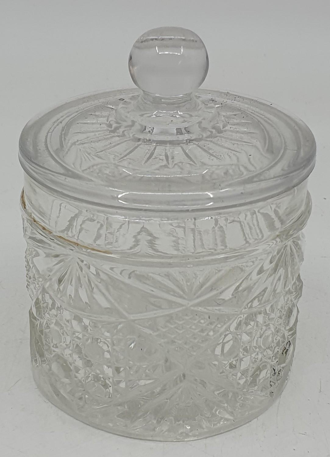 Cut Glass jar