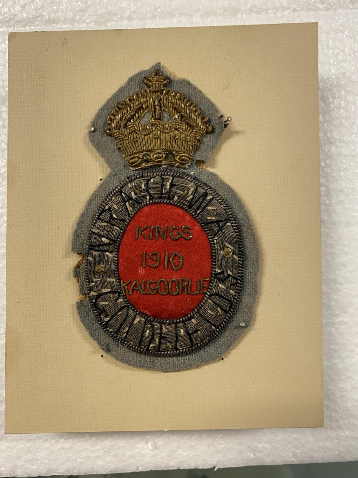 Kings Prize Badge 1910