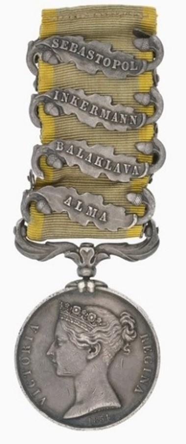 British Crimea medal with four clasps