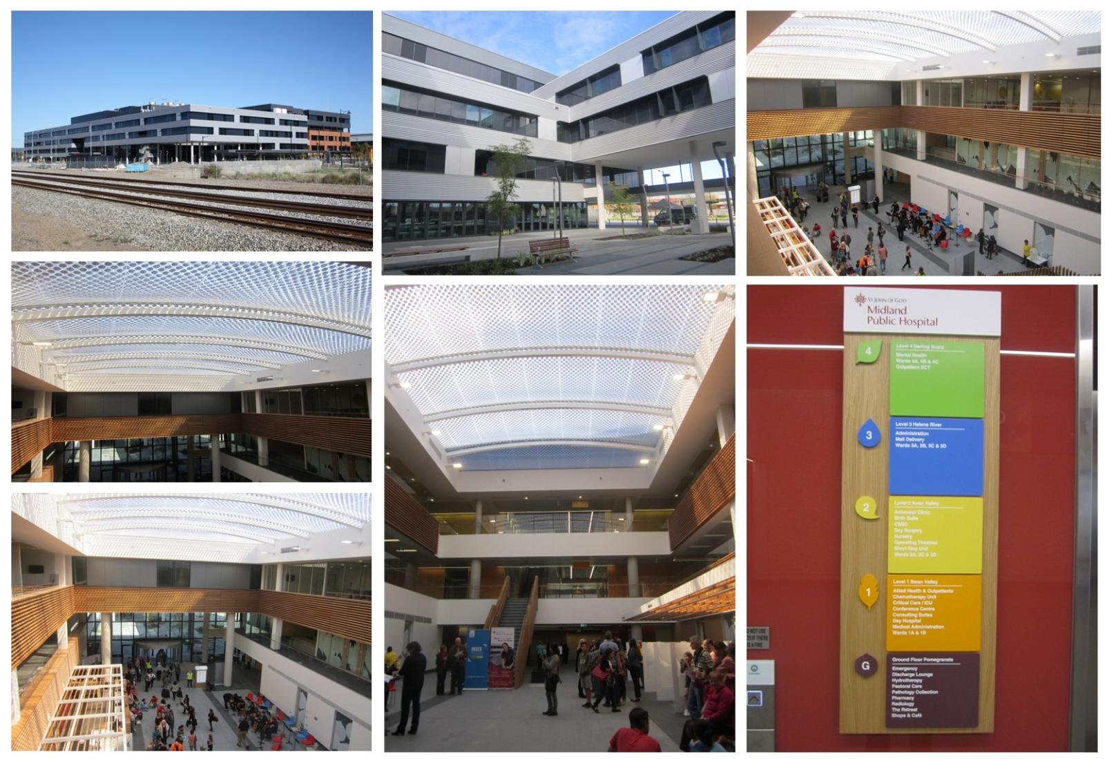 St John of God Midland hospital during final construction. Images taken at a public open day prior to the official opening of the hospital. 