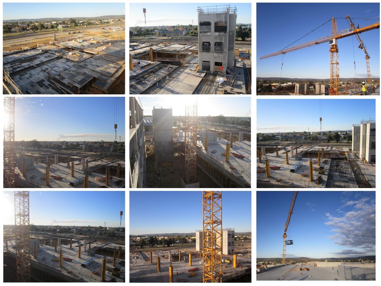 St John of God Midland hospital during construction.