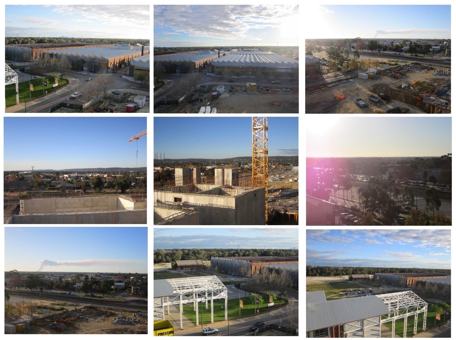 St John of God Midland hospital during construction.