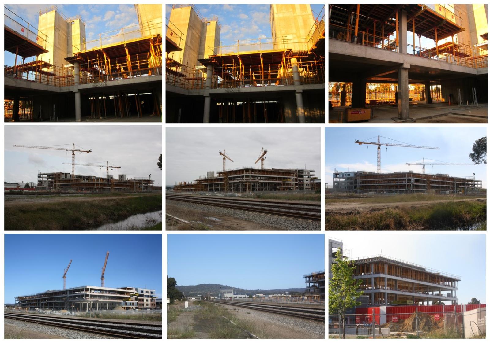 St John of God Midland hospital during construction. 