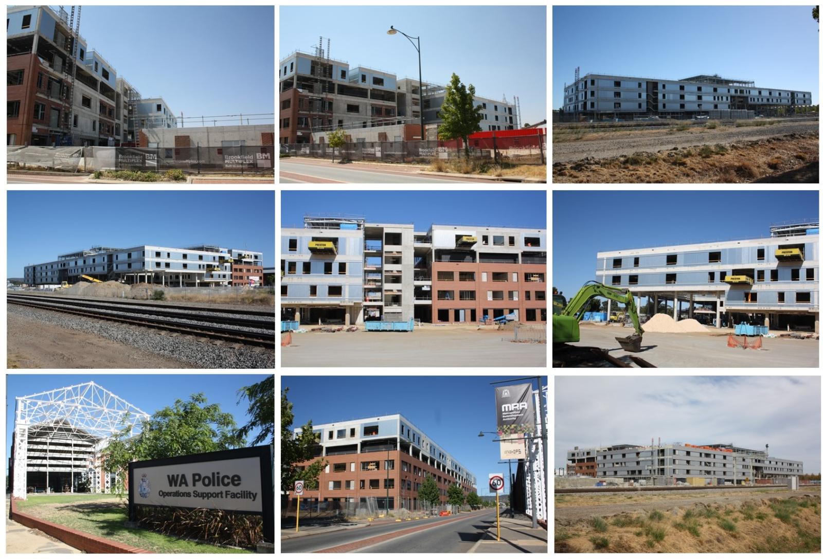 St John of God Midland hospital during construction. 