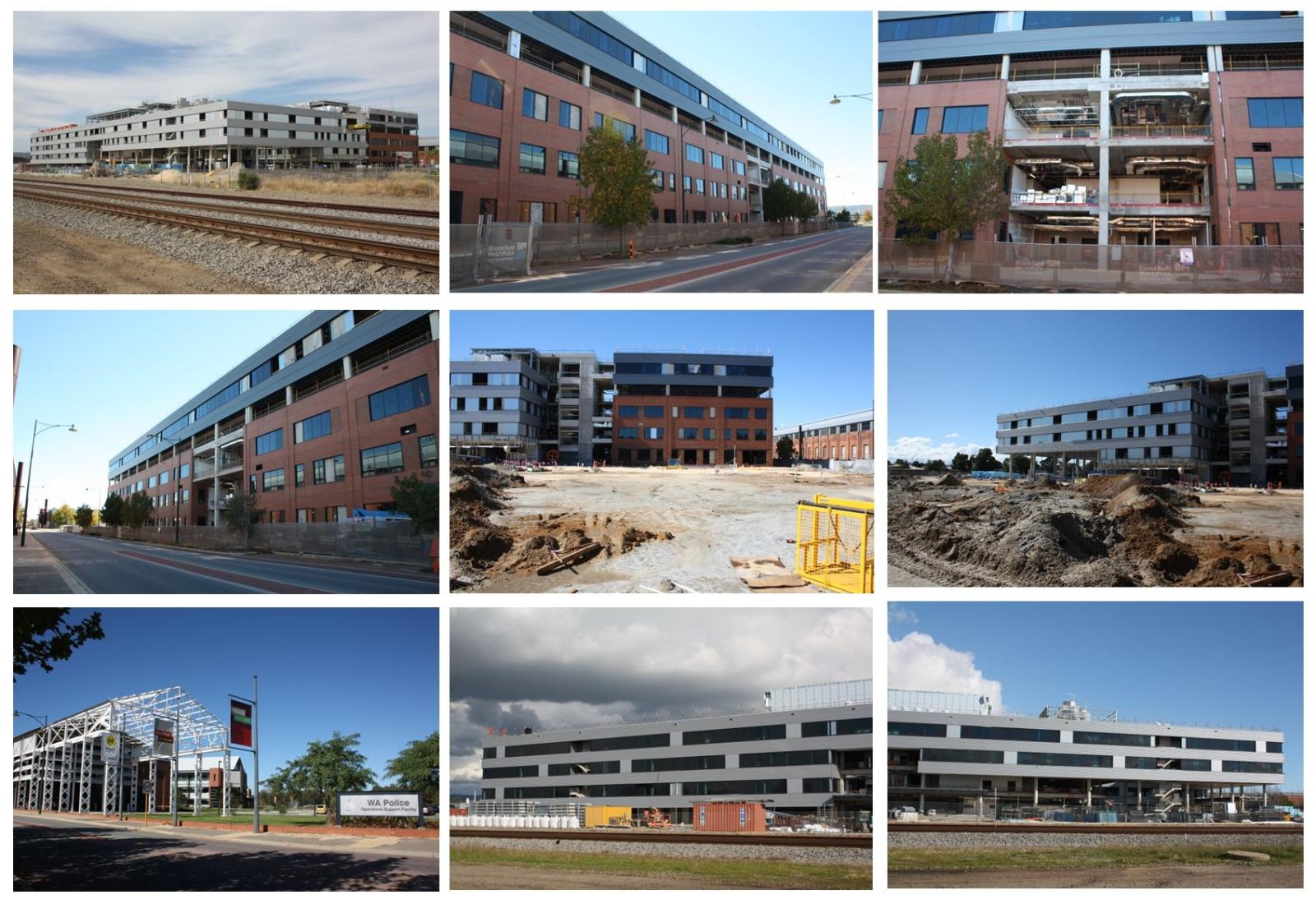 St John of God Midland hospital during construction. 