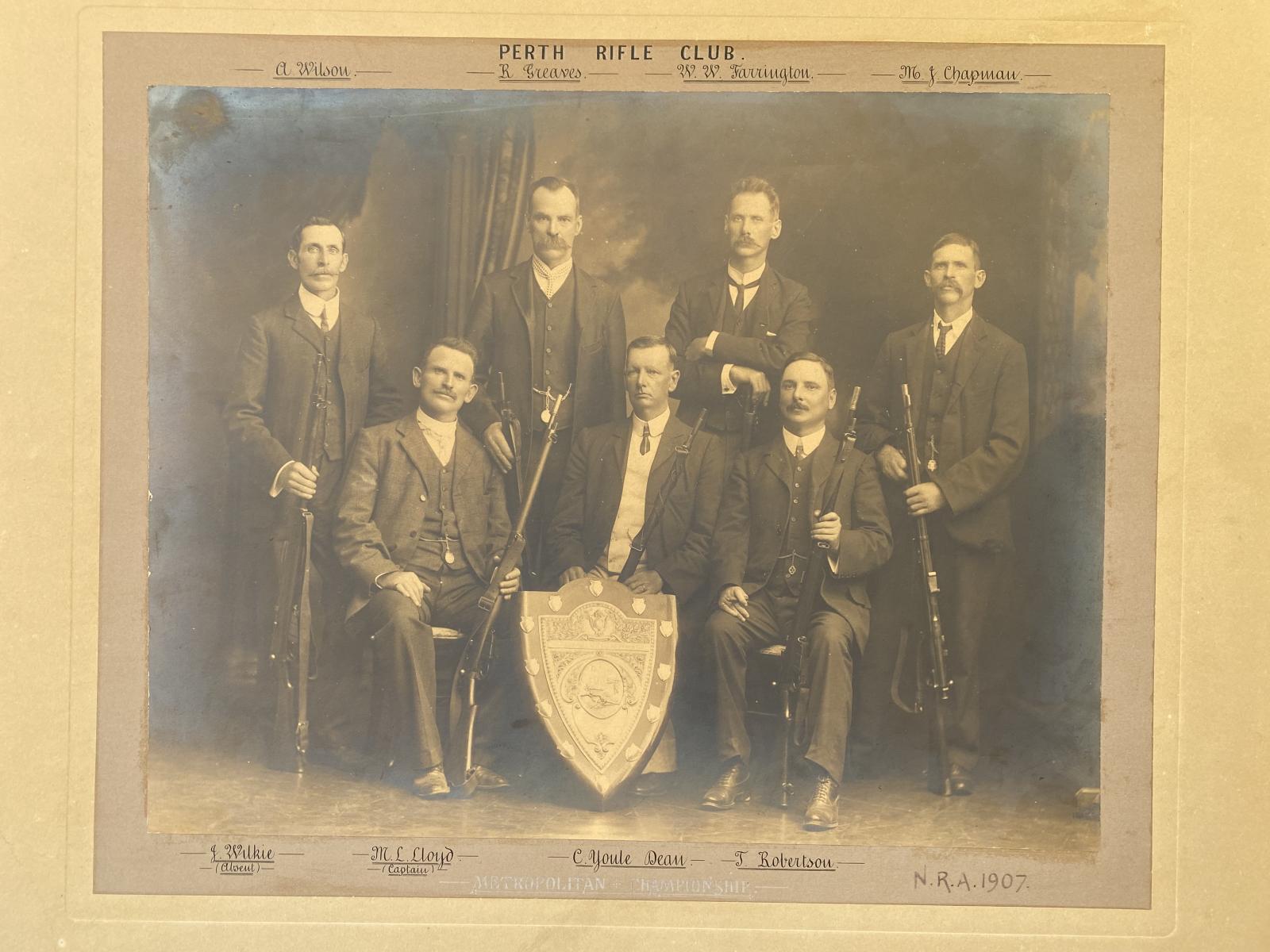 Perth Rifle Club Metropolitan Champions 1907