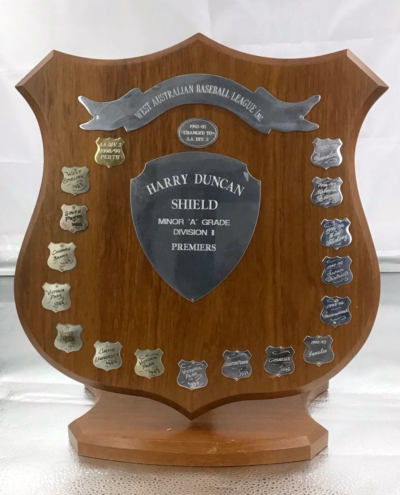 Harry Duncan Shield - West Australian Baseball League