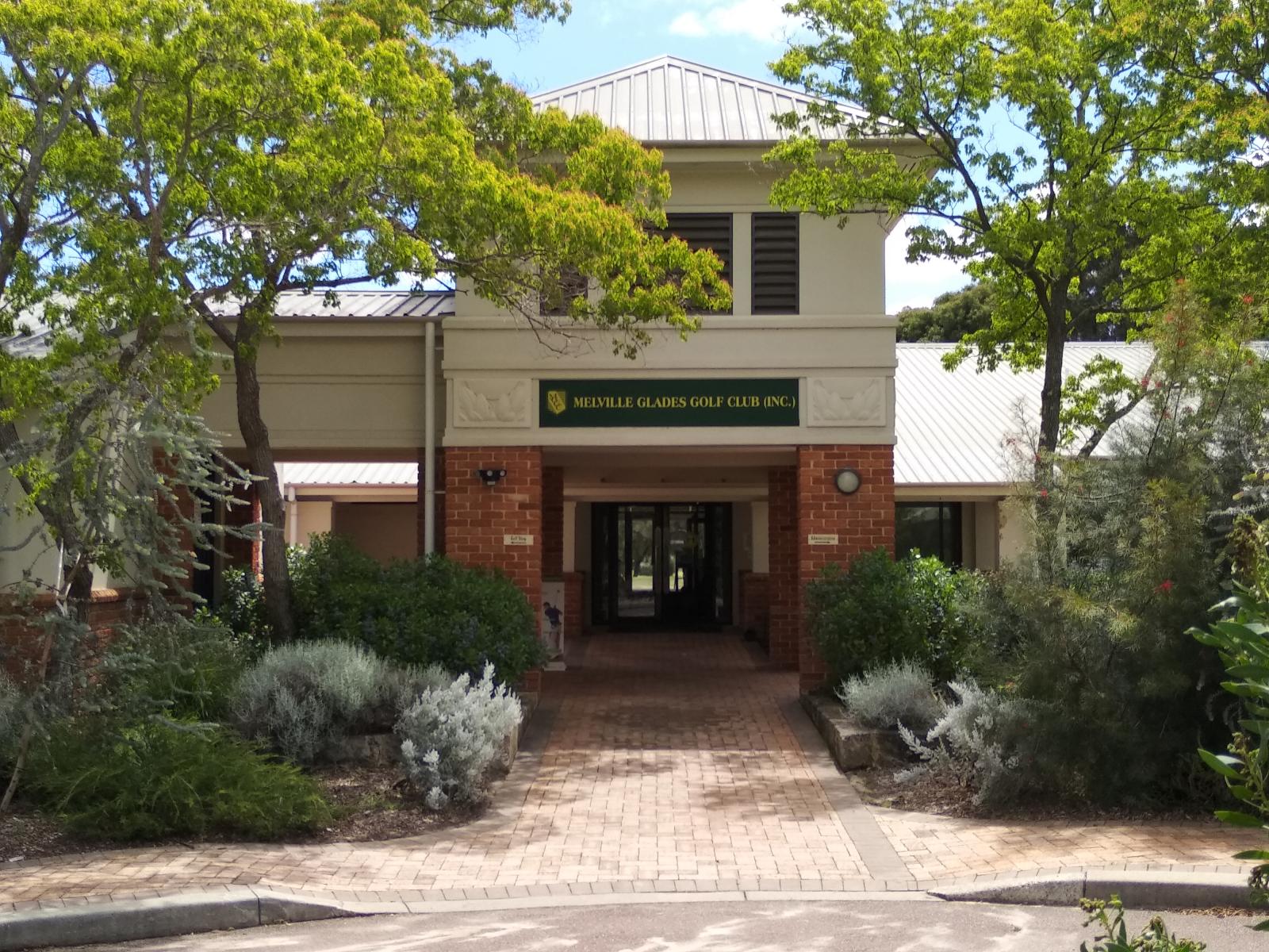 The main clubhouse entrance