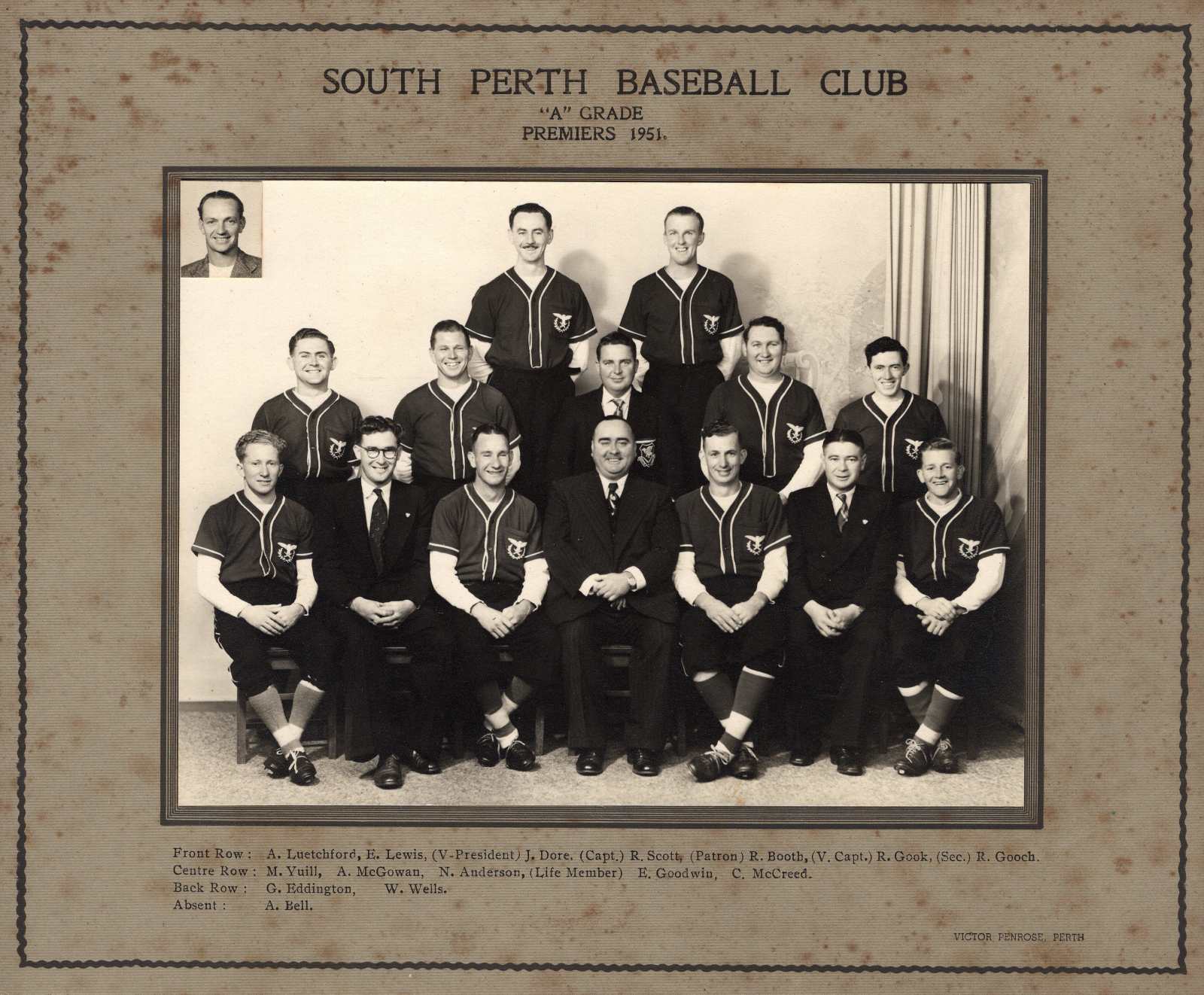 1951 South Perth 'A' Grade Premiers