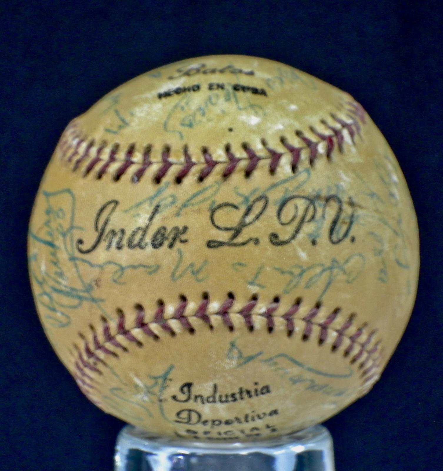 Signed baseball - Team Cuba 1974