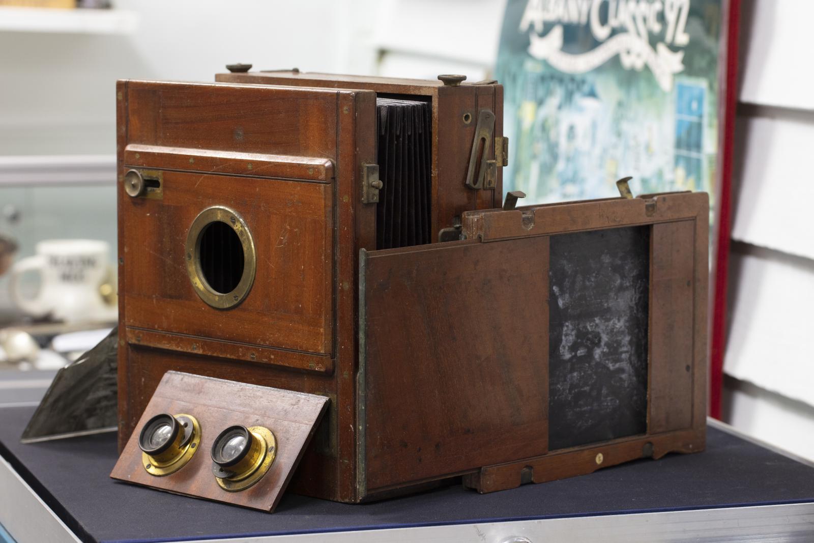 Glass plates containing photographs