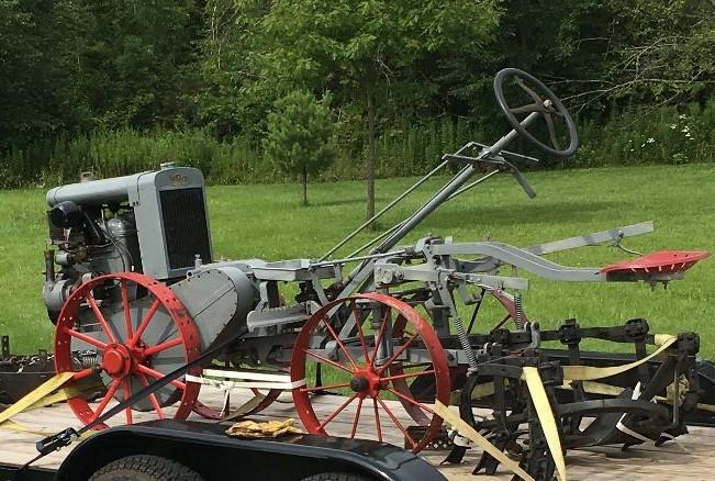 Restored 1934 Centaur Tractor showing the sulky like design. Image from the Greenwich Ohio Area Historical Society