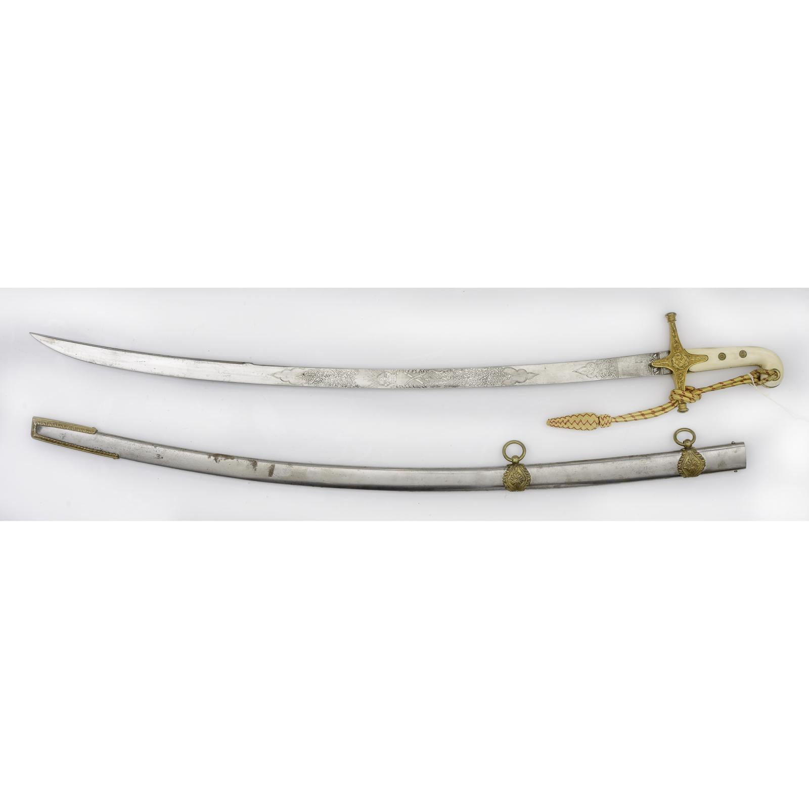 General Officer's Mameluke pattern sword and scabbard