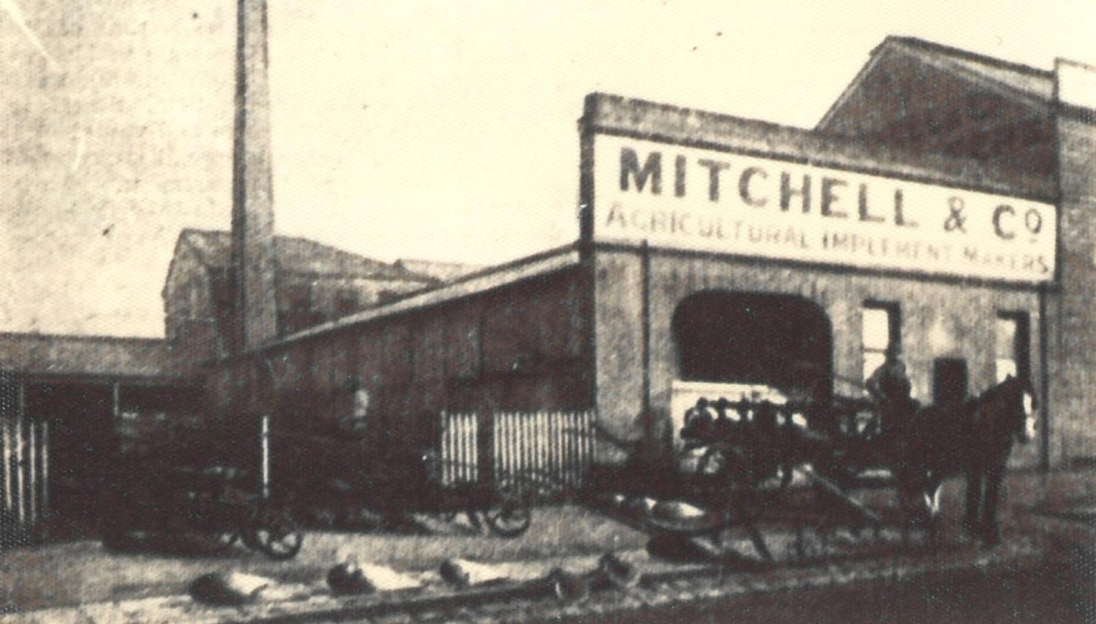 Premises of Mitchell and Co Agricultural Implement Makers at 655-657 Elizabeth Street, North Melbourne c1896.  Image 19321 from the Melbourne Library Service.